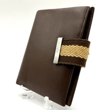 GUCCI Notebook Cover Sherry Line Leather Agenda Authentic From Japan