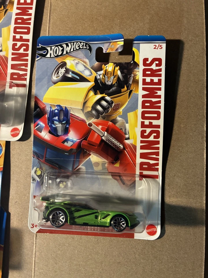 2025 Hot Wheels Transformers Optimus Prime - Ultra Magnus - Bumblebee - Corvette - Image 4 of 4