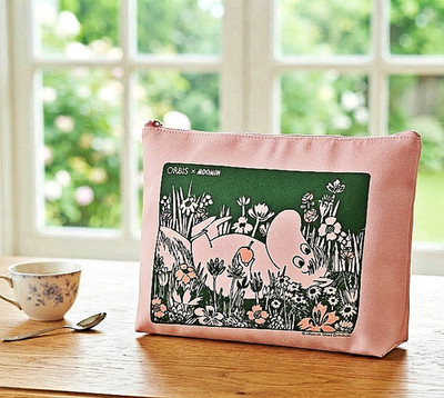 Moomin Characters Cosmetic Pouch Japan Large Multipurpose Zipper Storage Pouch