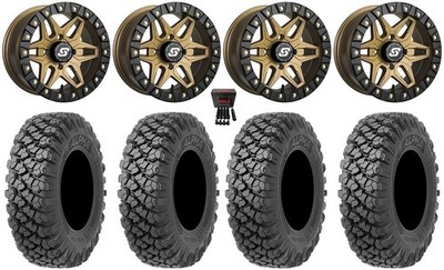 Sedona Split 6 Bdlk 15'' Wheels Br 35'' Alpha Tires Honda Pioneer 1K / Talon
