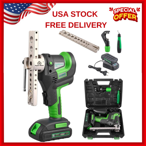 Super Stars Cordless Electric Flaring Tool Kit, 1/4"–3/4" HVAC Copper Pipe