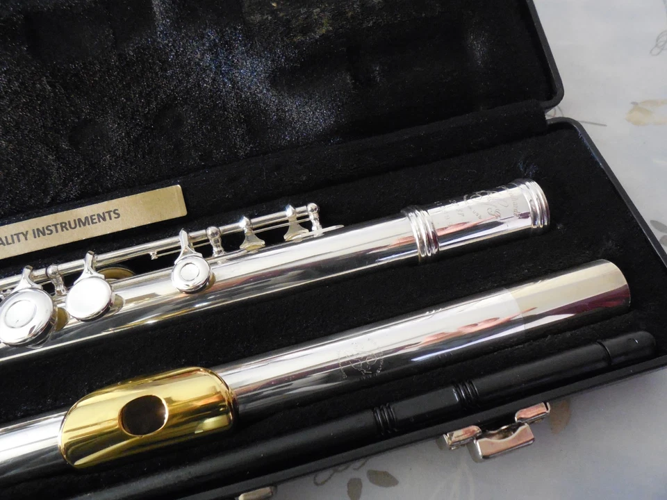 Flauta de estudiante Communhardt 22SP 2SP reacondicionada lista para jugar juega genial Foto 3 de 4