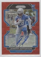 2021 Panini Prizm Rookie Red Wave 143/149 Jermar Jefferson #404 Auto 0b2