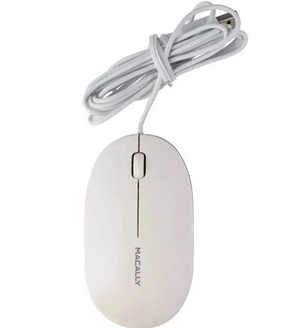 Macally Wired USB Ice Mouse 2 for Windows PC & More - White Ice Mouse 2 - Image 2 of 2