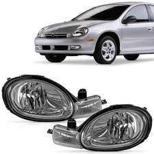 Pair Headlight Left And Right Chrome Interior For 2000-2002 Dodge Chrysler Neon