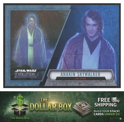 2016 Topps Star Wars Evolution #5 Anakin Skywalker Blue Lightsaber