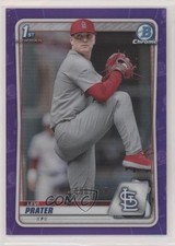 2020 Bowman Draft Chrome Purple Refractor 98/250 Levi Prater #BD-125 00gy
