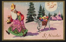 REF AF NOEL II -60- ST NICOLAS carte postale ancienne -éditeur IDA PARIS