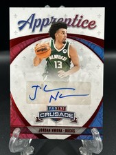 2021-22 Chronicles Jordan Nwora Apprentice Signatures Red Auto #APP-JNW Bucks