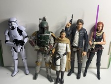 Star Wars 6 Black Series Lot Stormtrooper Boba Fett Mara Jade Loose