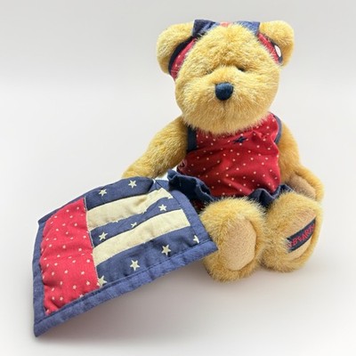Boyds Bears Katie B Bearyproud Patriotic Plush Bear Americana Flag Tags