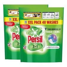2 x Persil 3 in 1 Bio Washing Capsules Pods Tablets Laundry 48 Washes