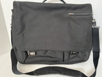 Black TUMI Alpha Laptop Bag Shoulder Strap 26193D4 Ballistic Nylon Expandable