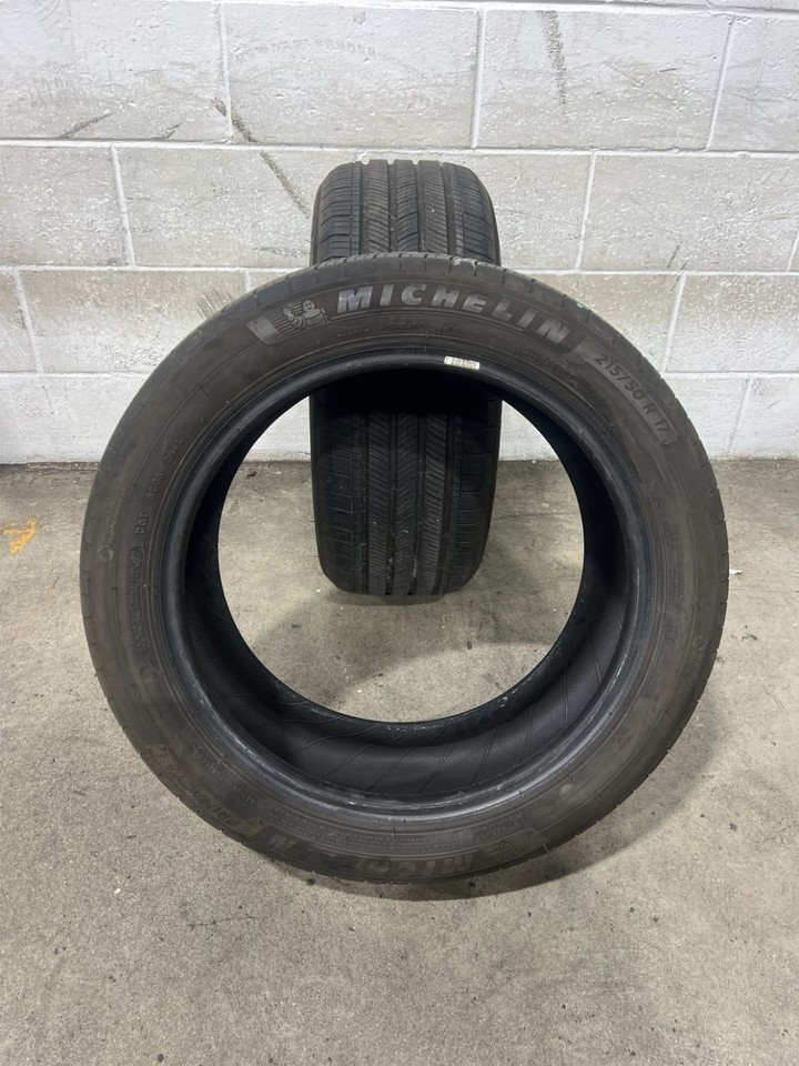 2x P215/50R17 Michelin Primacy A/S 7/32 Used Tires | eBay