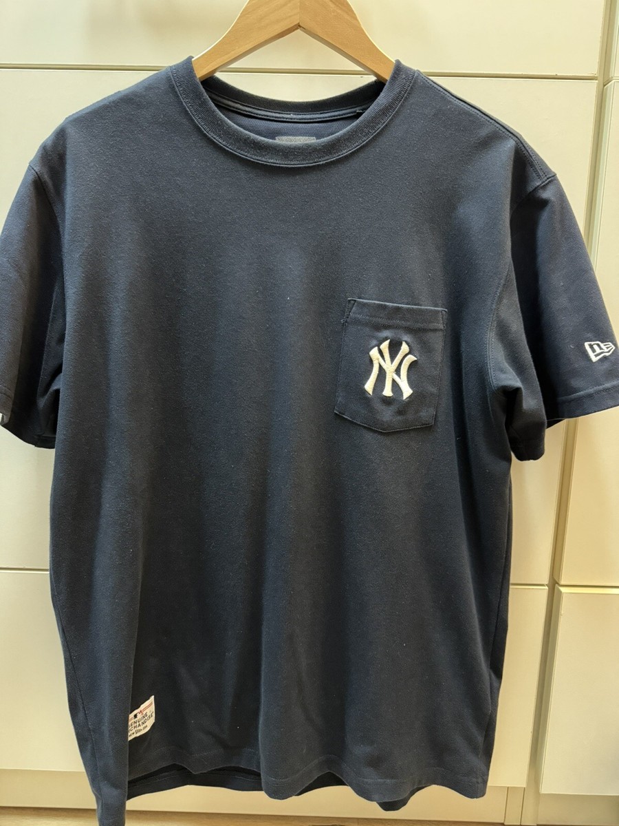 New Era MLB NY Yankees Pocket T-Shirt, Navy, US Medium | eBay