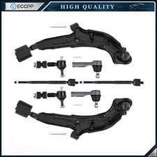 8pcs Front Lower Control Arm Ball Joint Tie Rod Ends For 1998-2001 NISSAN ALTIMA