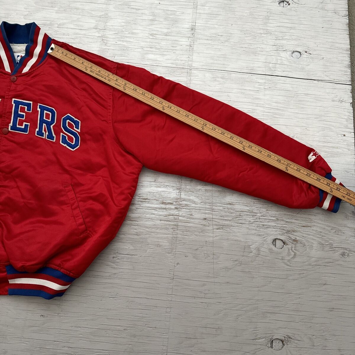 Vintage 80s NBA Starter Philadelphia 76ers Sixers Satin Vintage 80s NBA Starter Philadelphia 76ers Sixers Satin