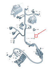 Cablaggio avviamento e alternatore AUDI RS7 Sportback 4G RHD 4G2971228CQ NUOVO ORIGINALE