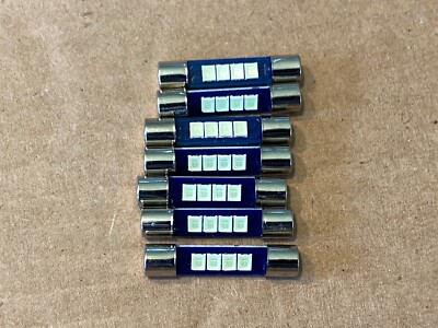 7 New EXTRA BRIGHT Cool Blue 8V Fuse Lamp LED Light Bulbs Marantz Pioneer