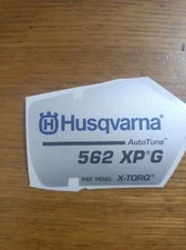 New Original Husqvarna OEM 562 XPG  sticker decal 523035606