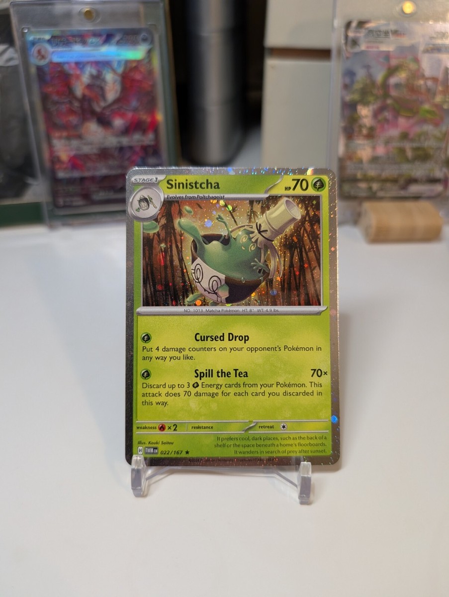 NONENON☆SULEE X SPARKS NEC Pokemon TWM Sinistcha 022/167 Cosmos Holo EXCLUSIVE Surging