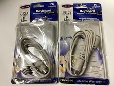 5pin Din Extension Cable 6ft 2 lot. NOS