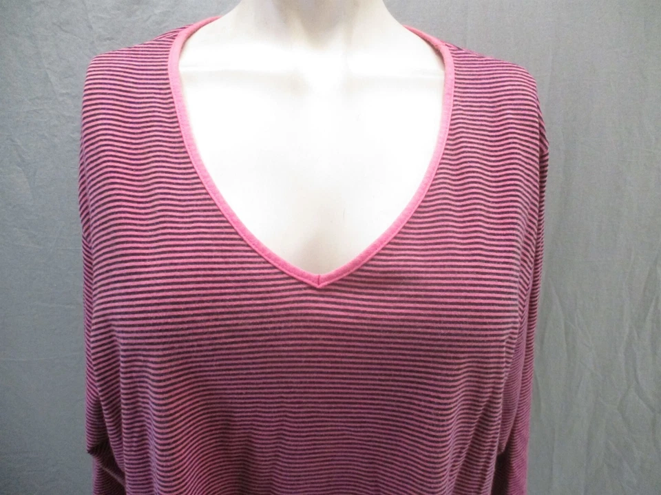 Top de pijama Nordstrom Intimates talla 2X para mujer rojo 100 % algodón manga 3/4 774 Foto 2 de 4
