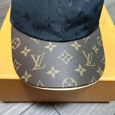 LV Louis Vuitton Get Ready Men's Cap Hat M76528 Black x Brown LV Louis Vuitton Get Ready Men's Cap Hat M76528 Black x Brown