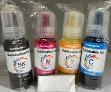 Seogol ET Sublimation Ink for Epson Ecotank Printer - Black,Cyan,Magenta,Yellow