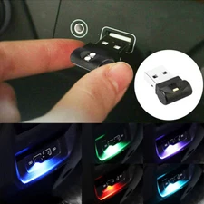 1x USB Mini LED Car Interior Neon Atmosphere Light Ambient Lamp Bulb Accessories