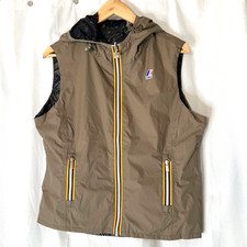 K-way Kway Womens Lise Plus Double Vest Zip Jacket Sz 6