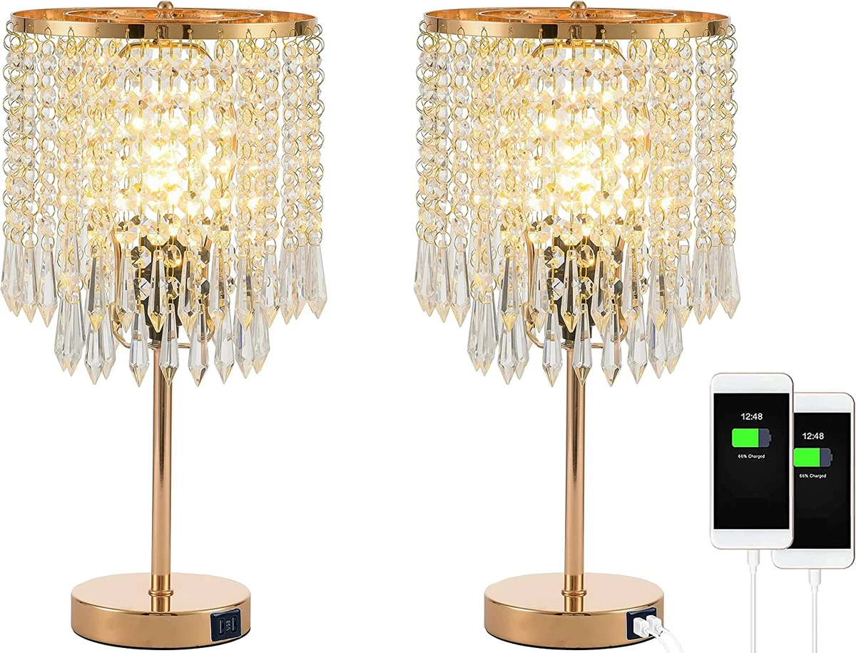 Ebay crystal 2025 table lamps