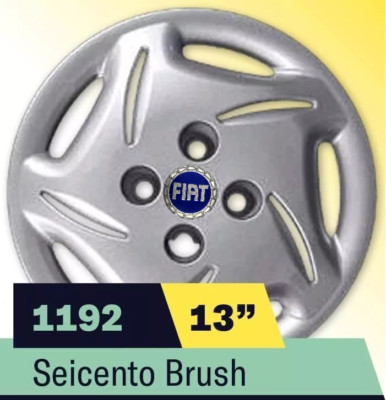 Lot De 4 Enjoliveurs Pour Fiat Uno Première Série – Diamètre 13 Pouces, Modèle CN, Matière PA66 Résistante
