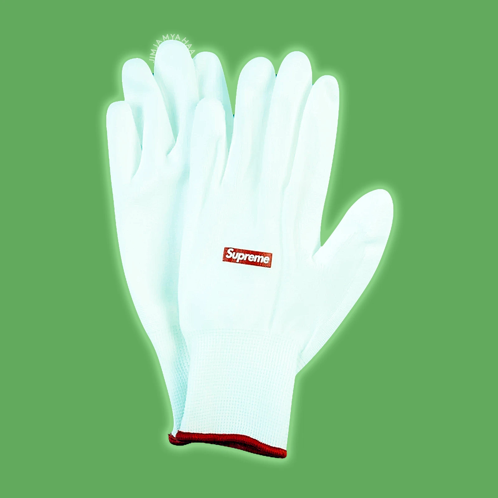 Gants caoutchoutés Supreme   Blanc   Taille unique, FW20A60 (neuf, scellé)