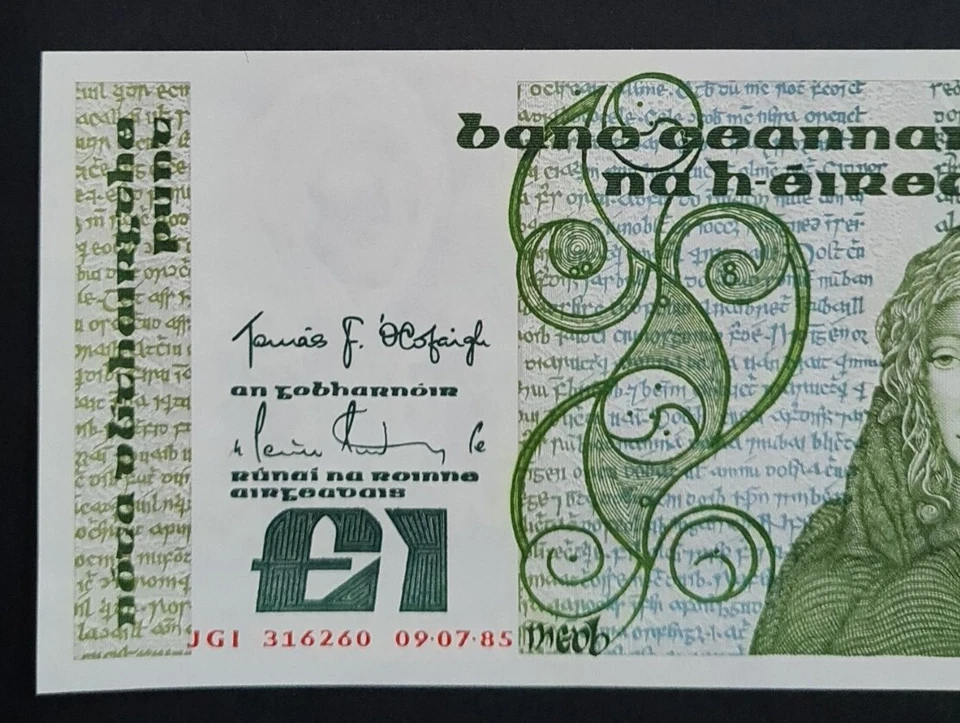 1985 REPUBLIC IRELAND ￡1 POUND 'GEM UNC' 【P-70c】 - Image 3 of 4