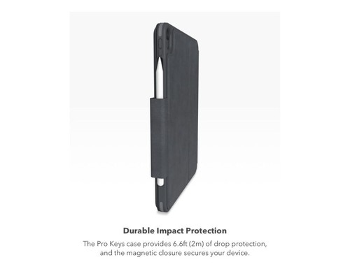 Zagg Pro Keys Detachable Keyboard & Case Backlit, Laptop Style Keys for 12.9-inc - Picture 2 of 3
