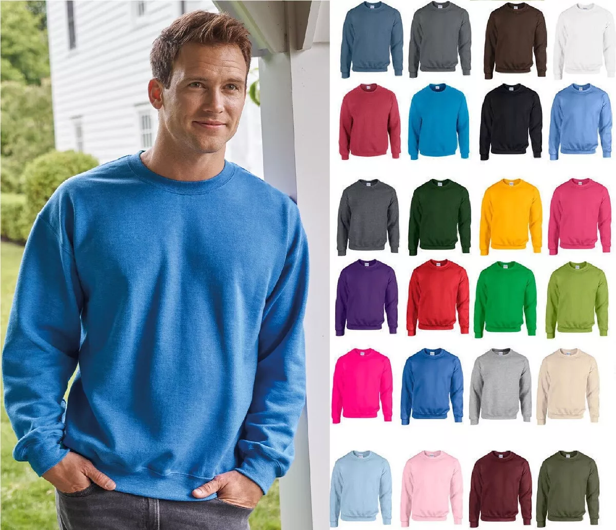 Mens Heavy Blend Crewneck Sweatshirt