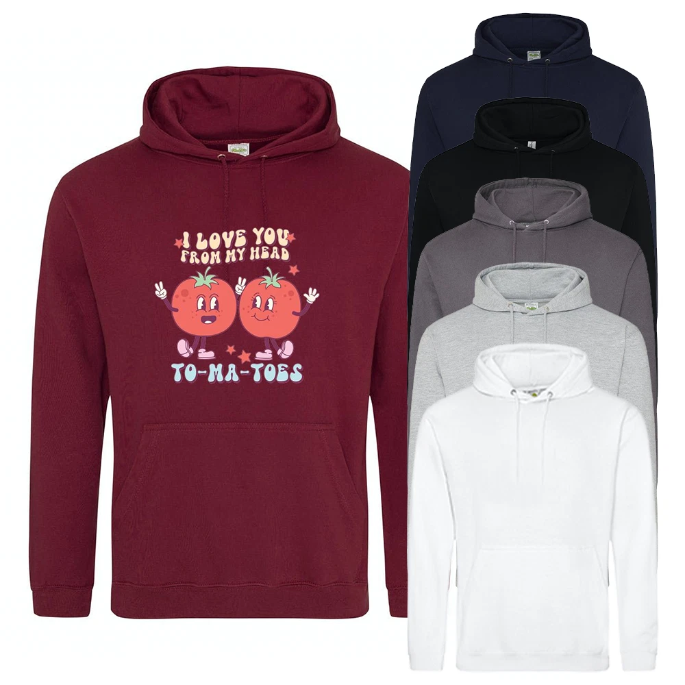 VALENTINO Hoodie Valentine's Day From My Head To Ma Toes Novelty Joke Pun Unisex Hoody Top