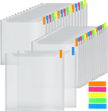 36PCS Scrapbook Paper Storage Organizer 12 X 12 Inch Clear Scrapbook Paper Organ