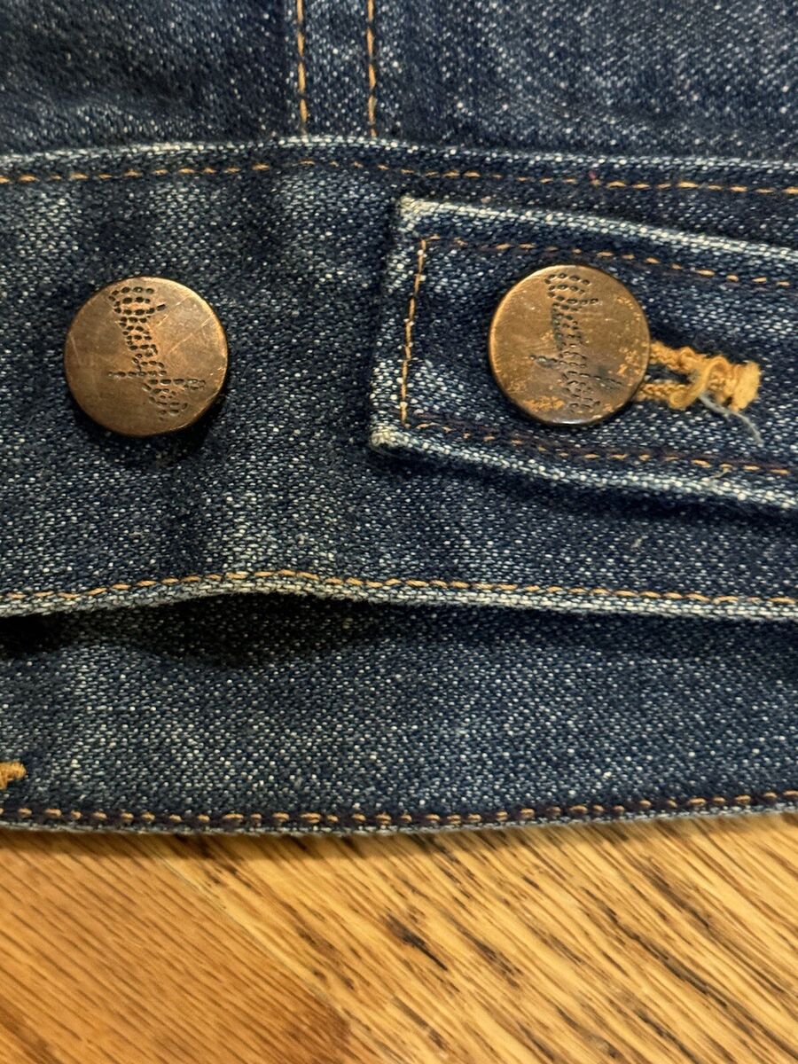 Authentic 60s 70s Vintage WRANGLER Blue Bell 24MJZ Denim Authentic 60s 70s Vintage WRANGLER Blue Bell 24MJZ Denim