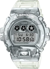 NEW Casio G-Shock GM6900SCM-1 SKELETON CAMO Silver Digital Mens Watch