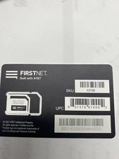 AT&T Wireless FIRST NET TRIPLE-CUT SIM CARD - works w/ AT&T FIRST RESPONDER