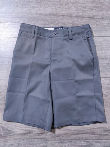 Lands End Shorts Boys Size 10 Gray Active Chino Shorts School Uniform