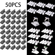 50Pcs Single Ring Bangle Retail Jewellery Display Plastic Stand Holder Storage