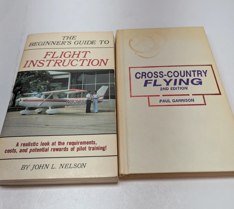 LOT OF 2 Books: Flight Instruction and Cross-Country Flying 2nd Edition PB Foto 2 de 4