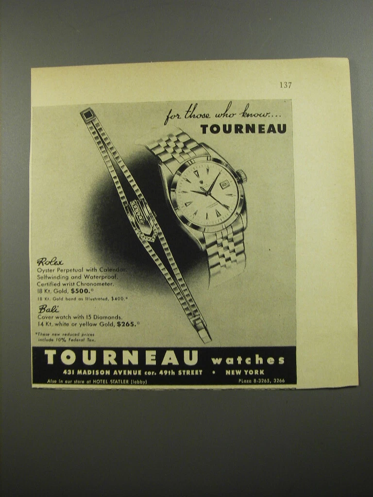 Tourneau rolex top