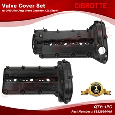 Left & Right Valve Cover w/ Gasket for 2015-2019 Jeep Grand Cherokee 3.0L Diesel