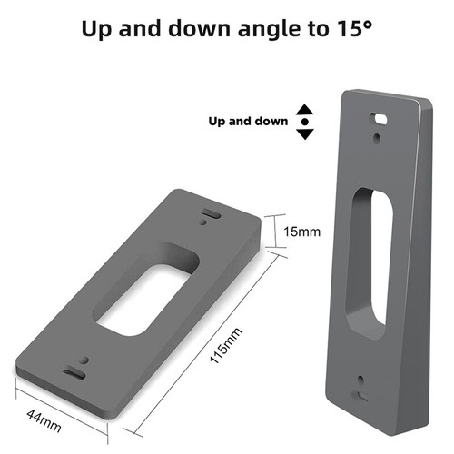 1pc Blink Video Doorbell Wedge Mount Bracket Wireless Video Doorb-bf - Afbeelding 5 van 14