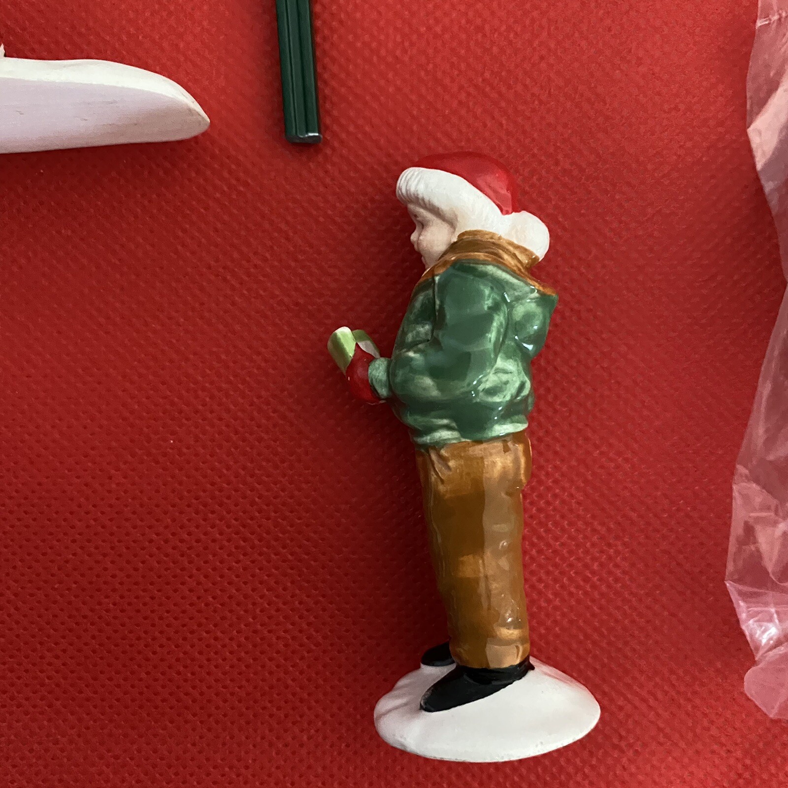 Dept 56 REPLACEMENT PARTS Town Clock Banner Figures Skater Realtor Signs (12)