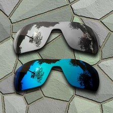 US Silver Sky Blue Polarized Lenses Replacement For-Oakley OffShoot